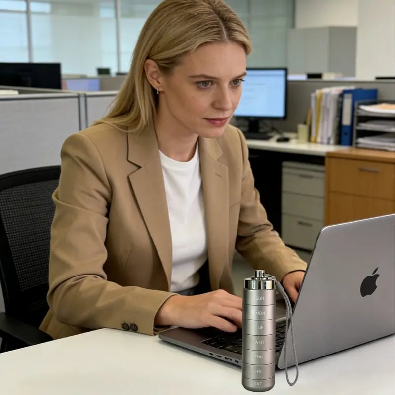 Metal Travel Pill Organizer