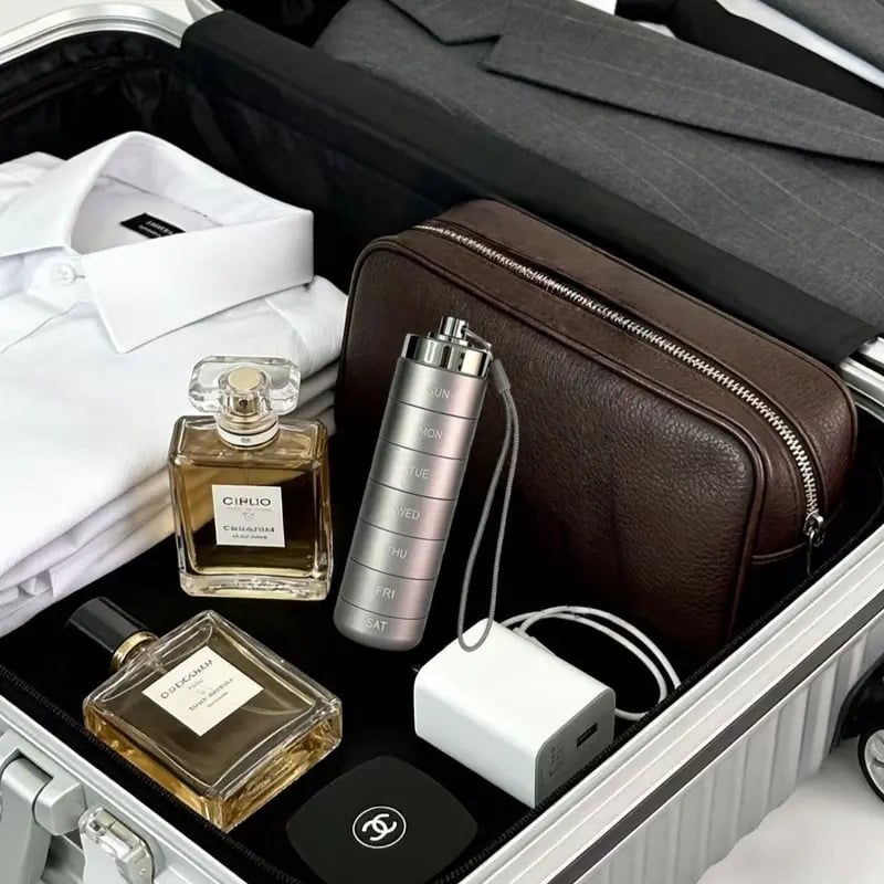 Metal Travel Pill Organizer