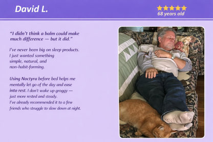 Noctyra™ Lavender Herbal Sleep Support Balm 🌙 Targeted Calm for Nighttime Relaxation & Deeper Sleep Support