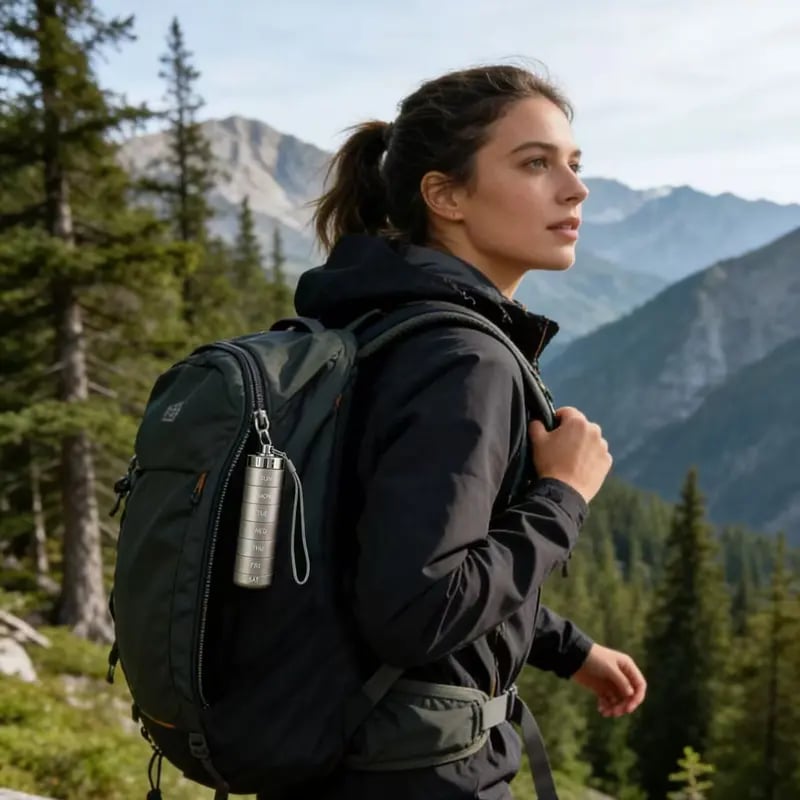 Metal Travel Pill Organizer