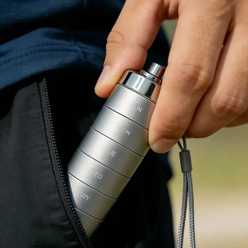 Metal Travel Pill Organizer