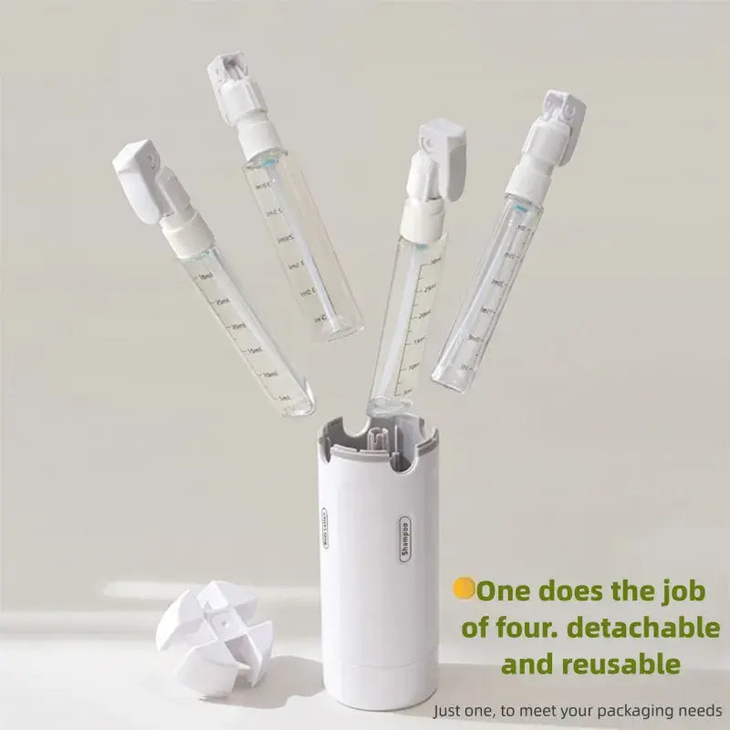 ✨ 4-in-1 Travel Bottle Set: Your Ultimate On-the-Go Liquid Companion