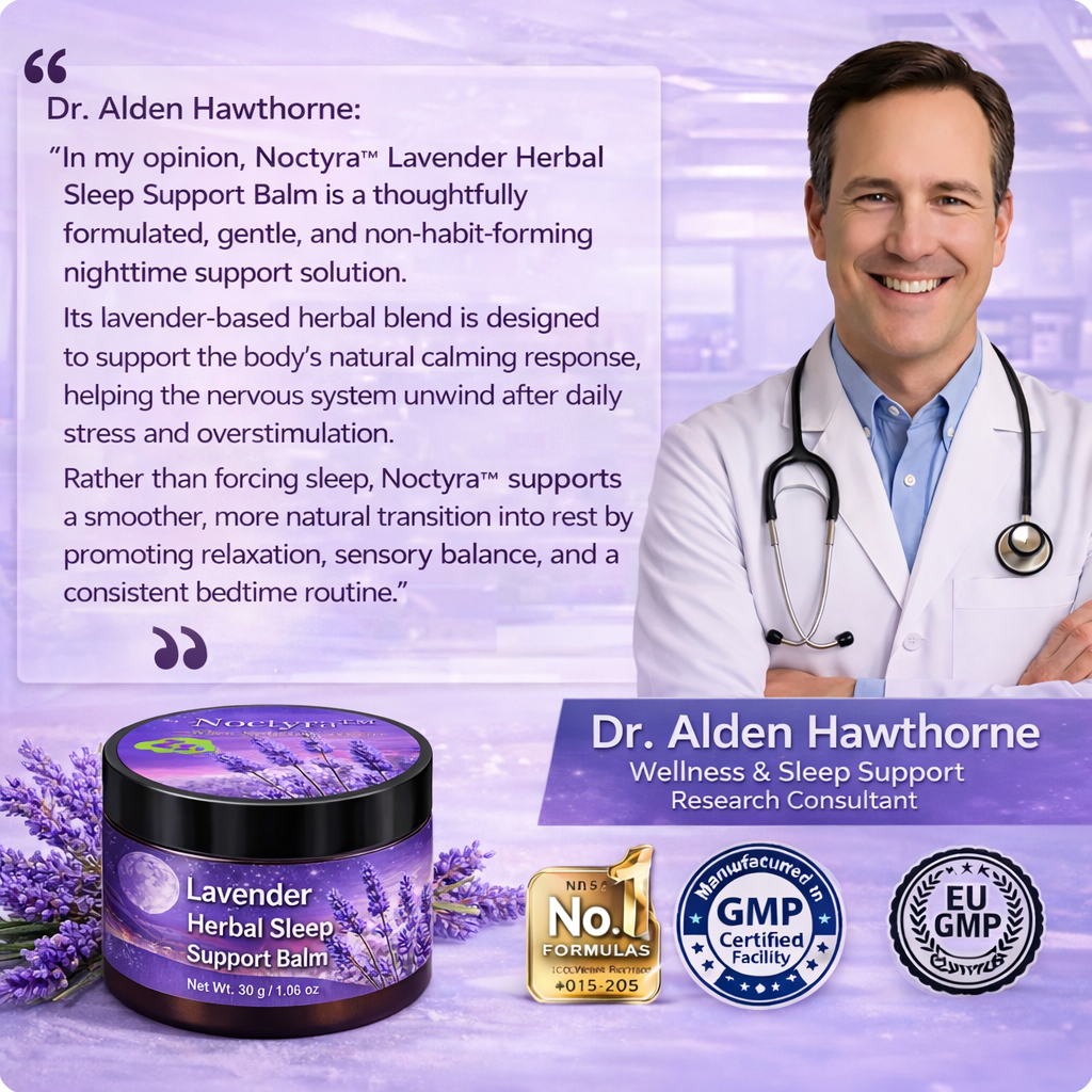Noctyra™ Lavender Herbal Sleep Support Balm 🌙 Targeted Calm for Nighttime Relaxation & Deeper Sleep Support
