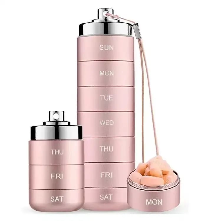 Metal Travel Pill Organizer